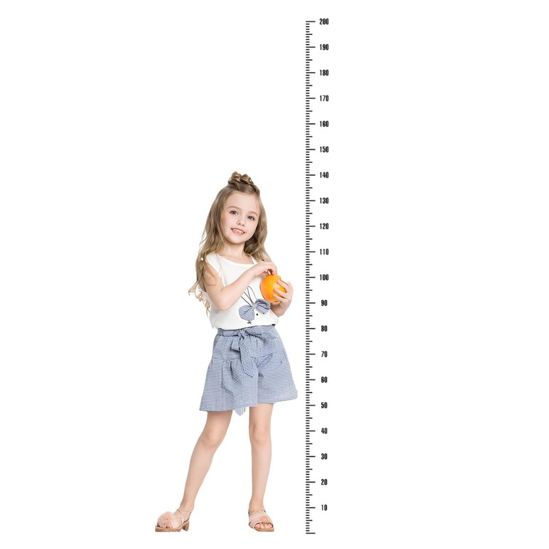 Kids Height Chart Wall Sticker | Measurement Ruler Height Decal,Portable