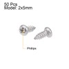 sourcing map Self-Tapping Screws Phillips Head 316 Stainless Steel Connection