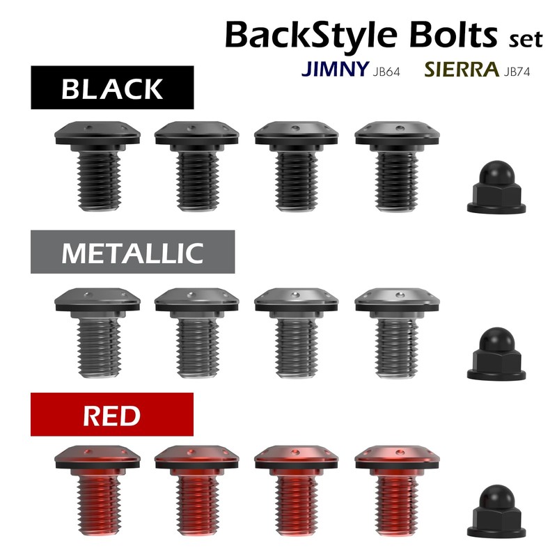 alumania Back Style Bolt Set Jimny Sierra [RED] Rear Spare