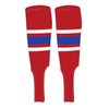 Mk Socks Traditional Baseball Stirrups Pattern B-7 Red, White, Royal