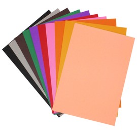 Sonjade Scrapbook Supplies Colored Cardstock Poster Board Crafts Construction Paper, 10 Sheets, 10 x 14.5 Inch, Black