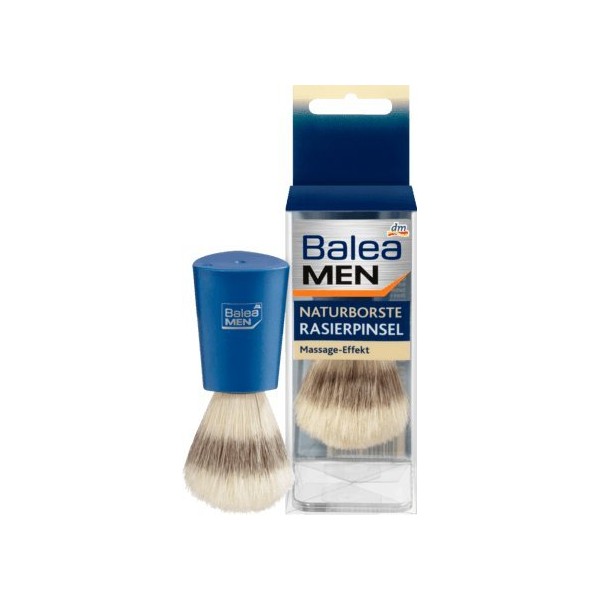 Balea Men Shaving Brush Natural Bristles Pack of 1 German Product