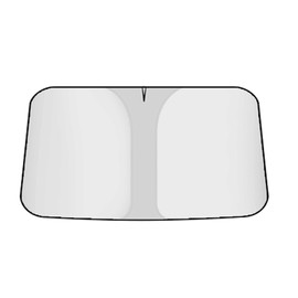 Shkalacar Auto Frontscheibe Sonnenschutz,Faltbar Windschutzscheibe Sonnenblende mit Silberbeschichtung,Reflektiert Hitze und UV Strahlen, Wärmeisolierung,Innenzubehör für SUV Limousinen(Titansilber L)