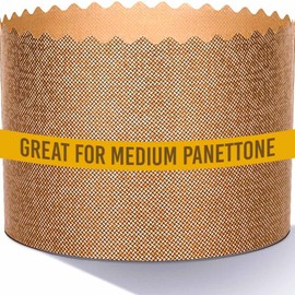 12 oz Geborilma Medium Panettone Paper Mold - 16 PACK Easter Bread Paper Mold Paska Ukrainian H 3.5 x W 4.25 IN - Panettone Mold Paper Forms for Baking Paska 9 cm x 11 cm Colomba Paper Mold