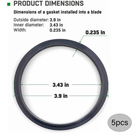 5 PCS Gasket Replacement Rubber Ring Seal Ring Gasket with Lip,Blender Rubber, Seal Ring Gaskets, Replacement Gasket,Compatible with Nutribullet Blender Series 600W and 900W