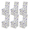 Rakila Printed Stretch Dining Chair Covers with Skirt, Spandex Removable