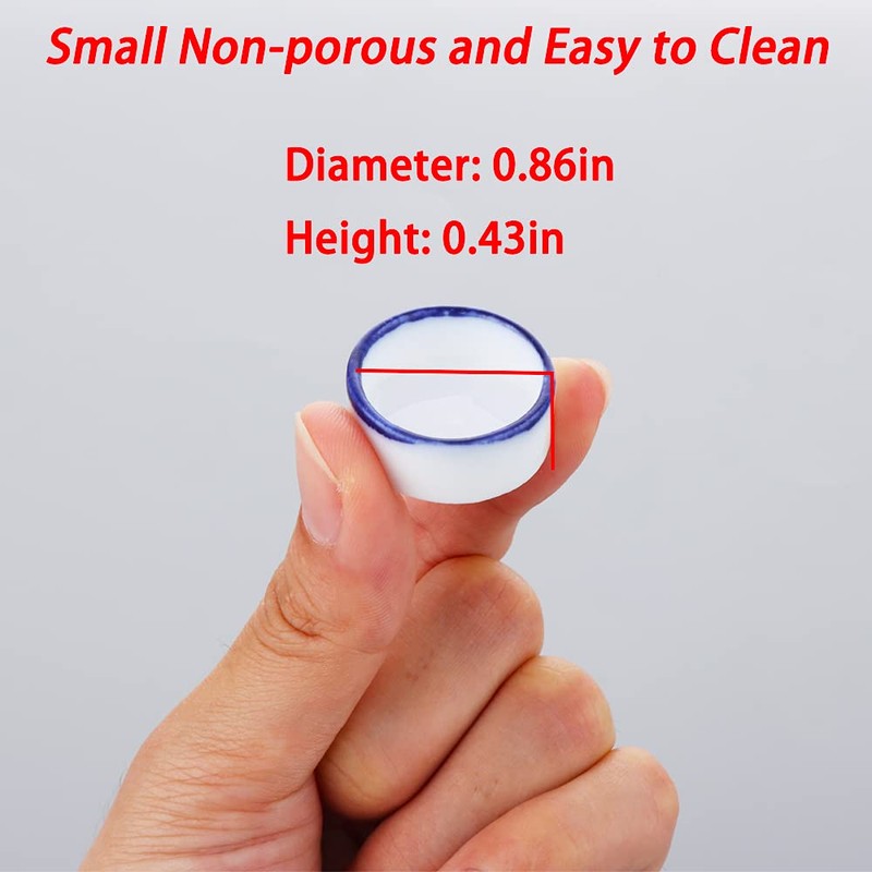 6 Pcs Spider Micro Water Bowl Mini Ceramic Dish for