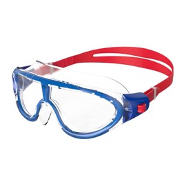 Speedo Unisex Kinder Biofuse Rift Mask Junior Schwimmbrille, Lavarot/Beautiful Blau/Transparent, Einheitsgröße
