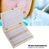 100PCS Biology Glass Prepared Microscope Slides Specimens Wooden Slide Storage