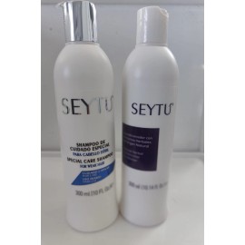 seytu special care, shampoo + conditioner, Biotin,Herbal Extract, caida capilar
