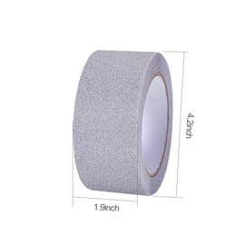 ATMOMO Gray Safety Adhesive Sticker Grip Non Skid Tape Anti-Slip Adhesive Stickers Mat for Stairs Floor Stairway 5Mx5CM