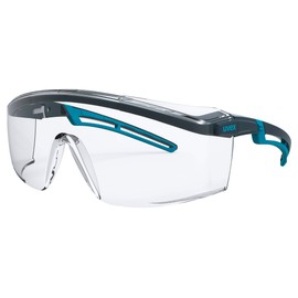 Uvex Safety Glasses Frame Glasses 9164 Astrospec 2.0 – Anthracite/Blue Lenses: Clear – 2 4