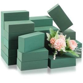 30 Pcs Floral Foam Blocks Foam Block Dry and Wet Foam Flower Arrangements Supplies Florist Foam Brick for Fresh and Artificial Flowers Craft Plant Filler Decoration, Green (3.2 x 5.5 x 1.8 Inch)