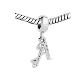 KunBead Jewelry Letter A Initial Charms for Women Sale Sister Dangle Bracelets and Charms for Girls