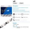 6/7/8 Speed eBike Chain KMC e8 Mountain e-Bike Chains Silver