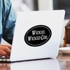 CafePress Wicked Wicked Girl Oval Car Bumper Sticker