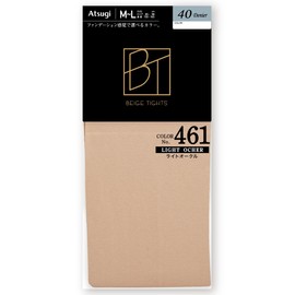 Atsugi FP841 Women's Tights, Foundation Tights, 40 Denier, Beige Tights, Prevents Unevenness, Heat Storage Nylon, light ochre