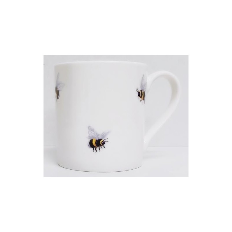 Rainbow Decors Bees Mugs Set of 2 Fine Bone China