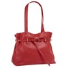 Samantha Look Women's Genuine Leather Handbag | | 021323, red