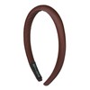 Ladies Classic Solid Color Satin Headband - Color: Lavender