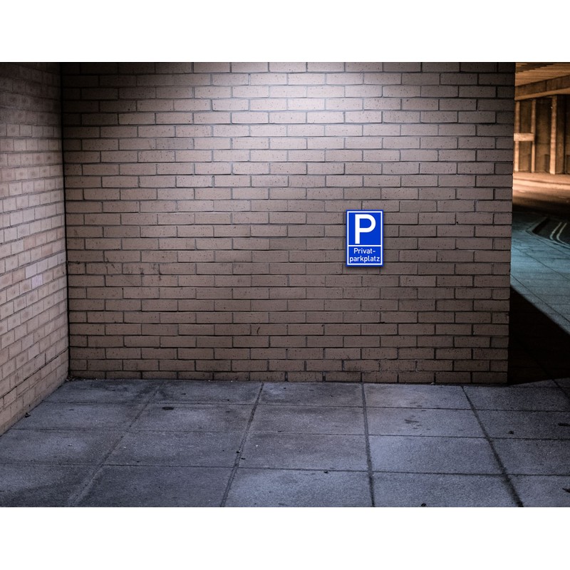 Prolac – 2 x Privatparkplatz Sign – PVC Hard Foam