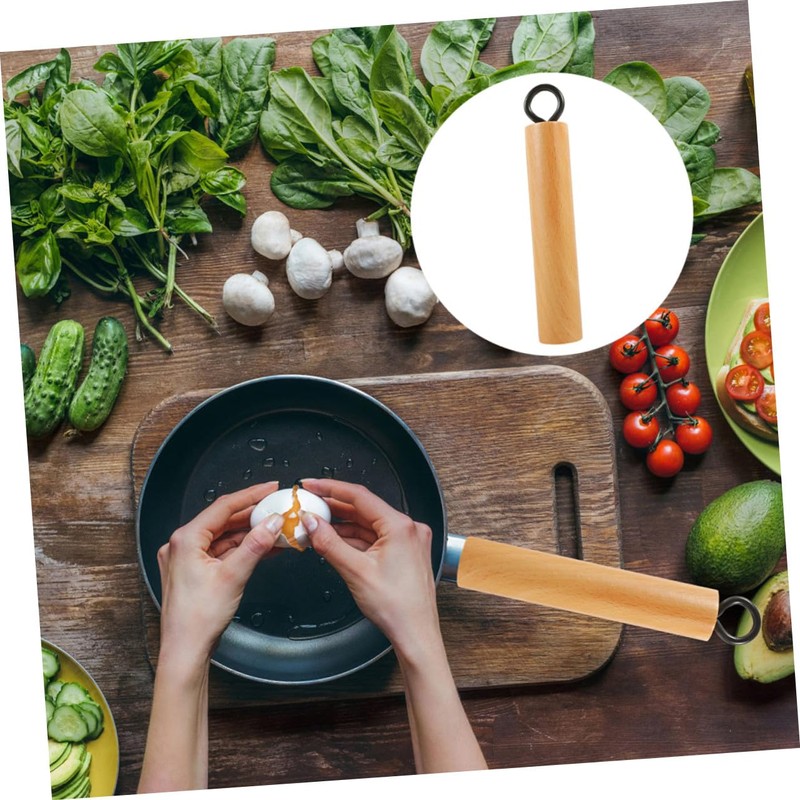 Mikinona Wok Handle Wok Accessories Detachable Handle Cookware Pan Replacement