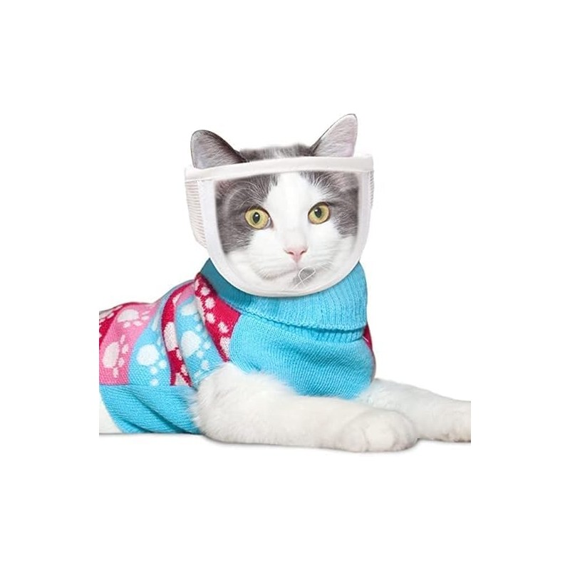Mesh Transparent Cat Face Guard,PVC Cat Face Guard,PVC Mesh Clear