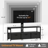 JUSTOGO TV Stand with Mount and Power Outlet, TV Stand