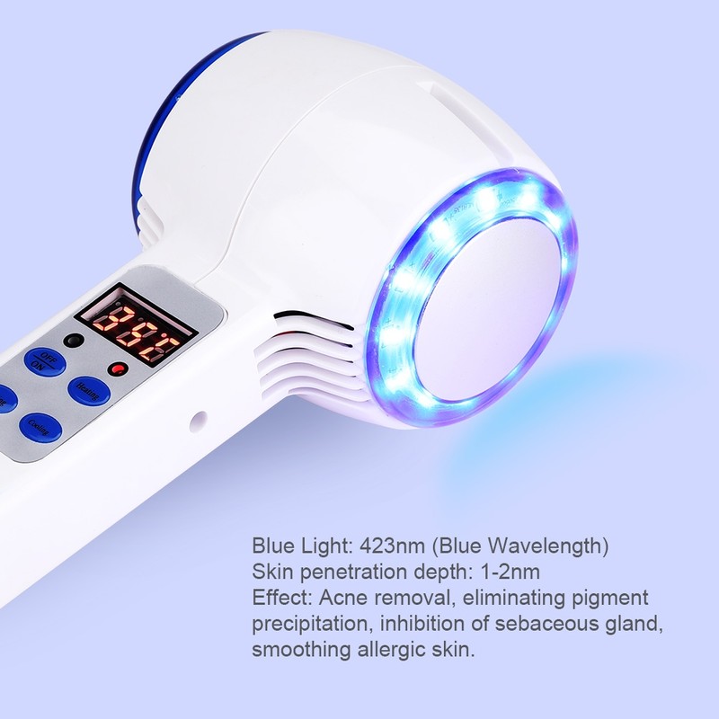 Hot Cold Hammer Cryotherapy Blue Photon Acne Treatment Skin Beauty