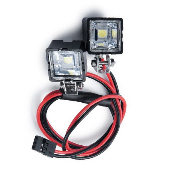 For Axial 1Pair Square Headlights LED Light Lamp For Axial