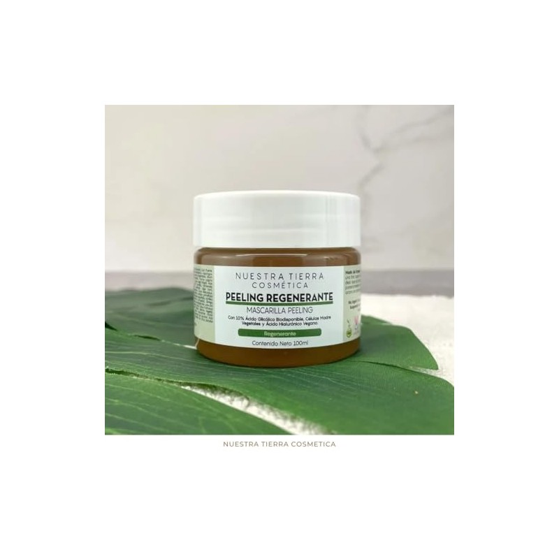 Nuestra Tierra Cosmética Kit Peeling Regenerante con Baba de Caracol,