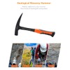 Boaby Professional Exploration Hammer One-piece Carbon Steel Flat Head Hammer