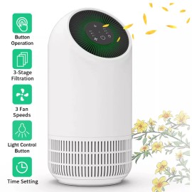 Honati Home Air Purifier Large Room Hepa Filter Cleaner Smoke Odor Medical Allergies