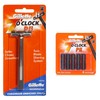 7 O'Clock PII Trac II Razor + cartridge with 5