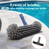 Heavy Duty Pool Brush Head, Premium Nylon Bristles Non-Abrasive Cleaning,