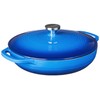 Lodge 3.6 Quart Enameled Cast Iron Oval Casserole With Lid