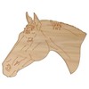 10x Wooden Thoroughbred Horse Head Craft Shapes 3mm Plywood Farm(4