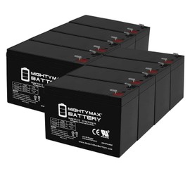 Mighty Max Battery 12V 9AH Compatible Battery for RBC12 RBC26 RBC27 APC UPS - 8 Pack Brand Product