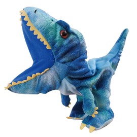 RERACO Hand Puppet Animal Shark Pig Dinosaur Duck Plush Pig Mouth Moving Doll Puppet Doll Puppet Muppet Puppet Puppet Theater Animal (Dinosaur)