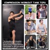 SPVISE Men's Compression Shirts Tank Top Sleeveless Workout Running Gym