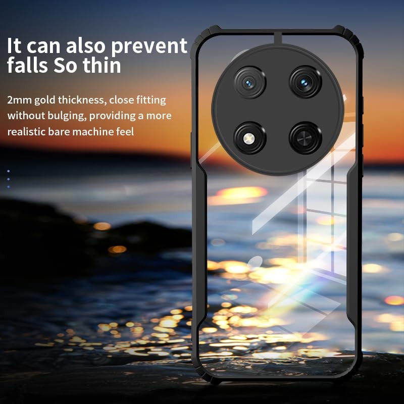 TPDRUY Funda para Honor Magic7 Lite 5G Case Transparente Uso