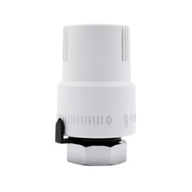 Vancoco Thermostatic Head Radiator Valve, Thermostat Heating, Heating Valve, White, M30 x 1.5 mm, Liquid Sensor with Frost Protection Position