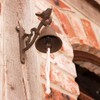 Antikas - Garden Bell with Bird Bell for Garden Shed