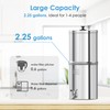 Aqua Crest Gravity Water Filter System, NSF/ANSI 42&372 Certified Black