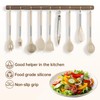 Silicone Cooking Utensil Sets with Stainless Steel Handle - 446°F