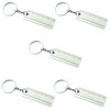 Komonee Work Tools Ruler Metal Keychains Labourer Apparatus Key Rings