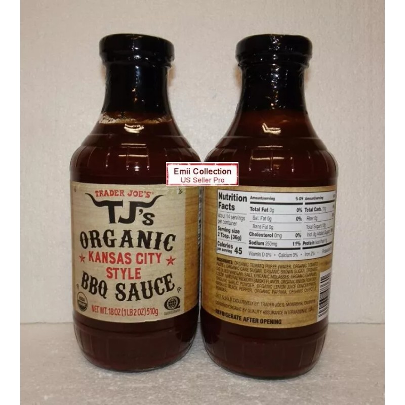 Trader Joe’s TJ’s Organic Kansas City Style BBQ Sauce Sealed