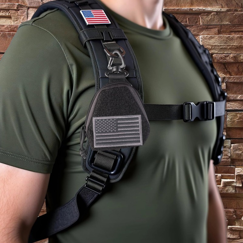XTACER Tactical Keychain Pouch, Mini Molle Pouch Wallet, Coin Wallet