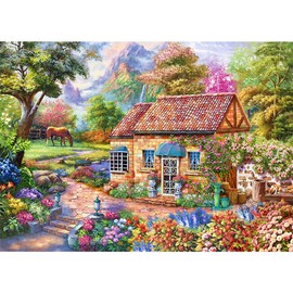 HUADADA Jigsaw Puzzles for Adults 1000 Pieces, Morning Home Interlock Perfectly Decor Gift Party Toy for Kid Boy Girl Senior (27.5"x19.6"), Full Size Poster