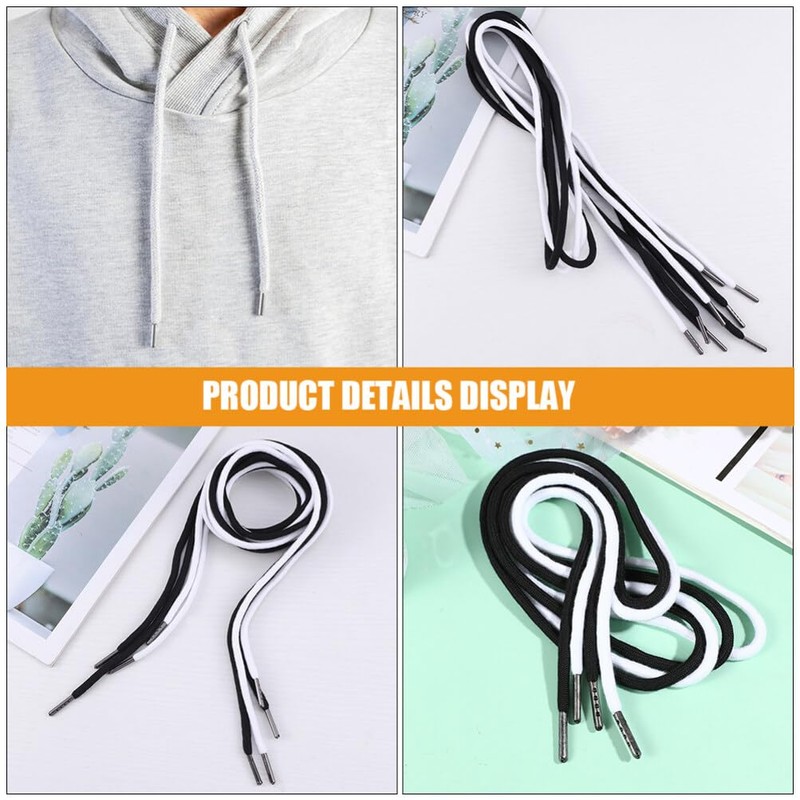 Frcolor 16 Pcs Replacement Hoodie String Pants Drawstring Hoodie String